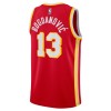 NBA Mænd Trøje Atlanta Hawks Bogdan Bogdanovic 13 2022-23 Nike Icon Edition Rød Swingman
